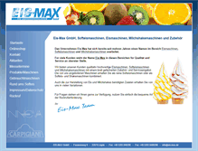 Tablet Screenshot of eismax-softeismaschinen.de